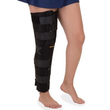 Imagem de Ortese Imobilizador De Joelho 60cm Artrose Artrite Tala Preto Artipé -