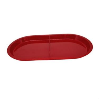 Imagem de 10 - Petisqueiras Plásticas Bandeja Dupla 2 Divisórias - Deluma, Verme