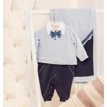 Imagem de - Saída Maternidade Plush Luxo Bebê Menino Paraiso Ref. 11632 - Paraís