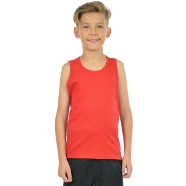 Imagem de Regata Tradicional Infantil Masculina Fenomenal, Vermelho, 10
