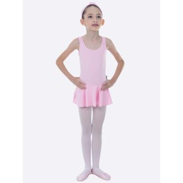 Imagem de Collant Regata Infantil com Saia Só Dança-Feminino
