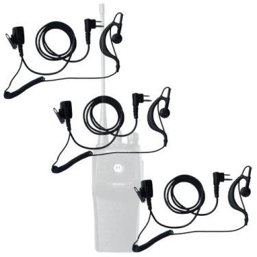 Imagem de 3 Fone De Rádio Comunicador Para Motorola Dep Ep450 Tipo G - LELLIS QU
