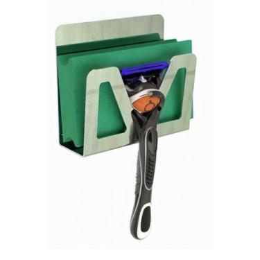 Imagem de Porta Esponja De Banho E Gillette Inox Dupla Fixação SF.ELG - ShopFort