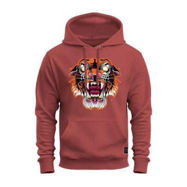 Imagem de Moletom Confortável Estampa Digital Quentinho Tigre Enr - Nexstar, Bor