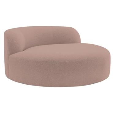 Imagem de Poltrona Orgânica Chaise Rússia Linho Rose - Amarena Móveis