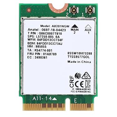 Imagem de Placa de Rede AX201NGW WIFI 6 Gigabit 2400M M.2.CNVio2 5.0 Dual Band Sem Fio para 10