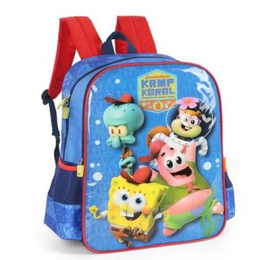 Imagem de Luxcel, Mochila Escolar Infantil Bob Esponja Kamp Koral Costas Azul