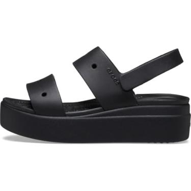 Imagem de Crocs Sandália feminina Brooklyn 4u Low Wedges, Preto, 37