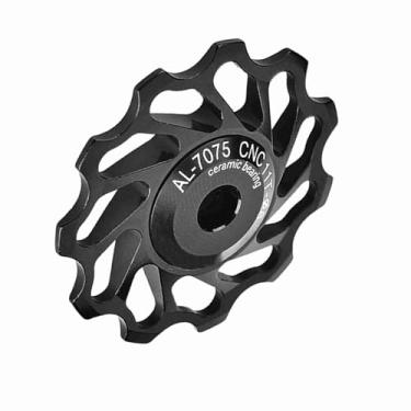 Imagem de Conjunto de Polia de Roda Guia de Rolamento de Rolo de Polia de Desviador Traseiro de Bicicleta (11T)