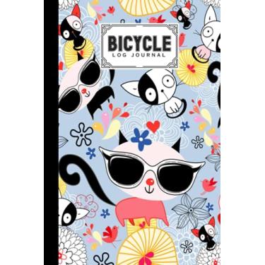 Imagem de Bicycle Log Journal: Premium Cats Cover Bicycle Log Journal, Training Notebook For Cyclists & Cycling Enthusiasts, 120 Pages, Size 6" x 9" | by Nicolas Paul