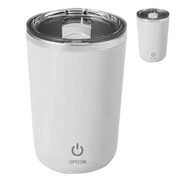 Imagem de Copo de Agitação Magnética Automática de Material de Escritório Caneca de café de Agitação Lavável Com Interior de Aço Inoxidável para café Leite Cacau Chá Chocolate Quente