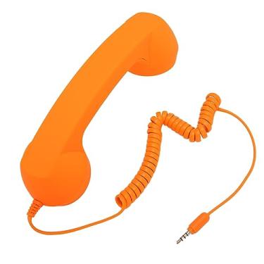 Imagem de Aparelho de telefone retrô de 3,5 mm para celular – receptor de telefone antigo à prova de radiação, fone de ouvido portátil para celular