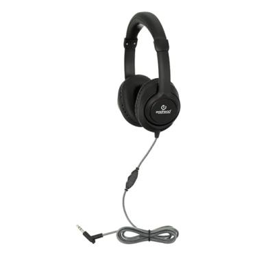 Imagem de Egghead Fone de ouvido com alto-falante NdFeb Deluxe de 40 mm – Pacote com fio de 10 – 3,5 mm – Pacote múltiplo para estudantes em sala de aula, escritório