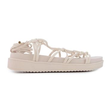 Imagem de Sandália Feminina Bebecê Flatform Maxi Bege - T2279-Feminino