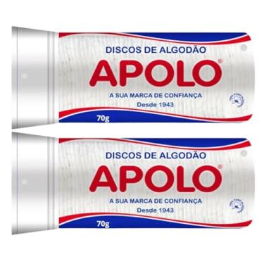 Imagem de Algodao Disco Apolo 70g Limpeza Facial Maquiagem Manicure Pedicure - Kit Com 2