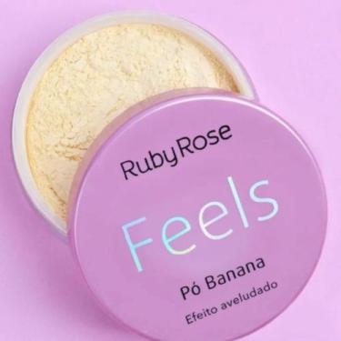 Imagem de Pó Solto MELU by RUBY ROSE RR852 Pó Banana Pó Translúcido Pó Finalizad