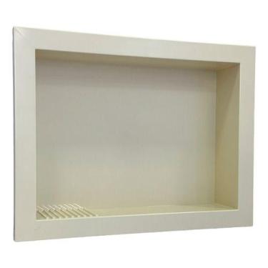 Imagem de Nicho Para Banheiro Porta Shampoo Prateleira De Embutir 30x40 - Domus 