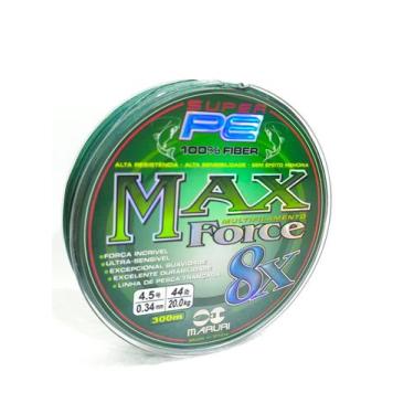 Imagem de Linha Pesca Multifilamento 8x Fios Max Force Pe 018 A 034mm Força Incr