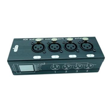 Imagem de BaotyJie Cabô de rede Multi Extender Ethernet Box Box Multifunction Combo Port 4 canal Cabo para áudio sobre pré -amplificadores, Xlr 36 Fêmea