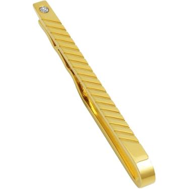 Imagem de Clipe de gravata masculino preto dourado prata 6 cm, prendedor de gravata e prendedor de gravata para gravatas regulares, prendedor de gravata masculino exclusivo, preto, adequado para casamento, 2.5,