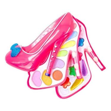 Imagem de Maquiagem Infantil Sapato Saltinho Brinquedo Batom Sombras - PRETTY DO