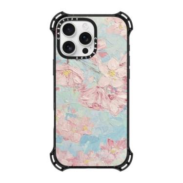Imagem de CASETiFY Capa Bounce para iPhone 16 Pro Max [à prova de choque/6,5 m. Proteção contra quedas de grau militar 6X/compatível com Magsafe] - Yoshino Cherry Blossoms - Preto transparente