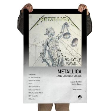 Imagem de Poster Autoadesivo 60x90cm Álbum And Justice for All Metallica, heavy metal, Spotify