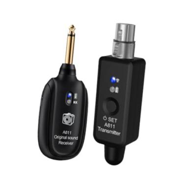 Imagem de Esquirla Transmissores de guitarra e transmissores de áudio do receptor de guitarra portátil para show prática ao vivo Bass Electric Stage