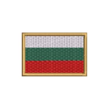 Imagem de BP0204-011 Bandeira Bulgária Patch Bordado 5,7×3,8 cm (D- Arquivo Matriz para bordar.)