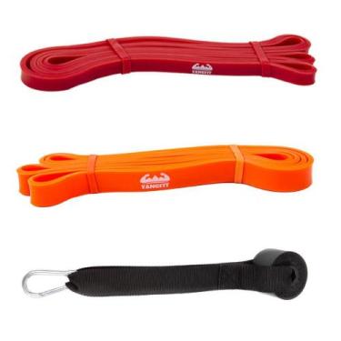 Imagem de Super Band Elástico Extensor Leve e Médio + Âncora de Porta - YANGFIT