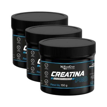 Imagem de Kit Creatina Pro Monohidratado Pó Natunéctar 150g – 3 unidades-Unissex