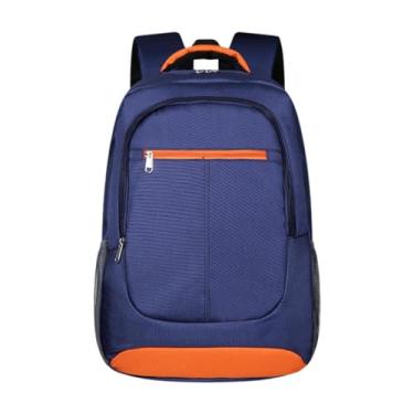 Imagem de rockible Mochila de tênis Backpack de grande capacidade Bolsa de armazenamento de engrenagem Pocket Bocket Duffel para pushles pickleball caminhando badminton, Laranja Azul Escura