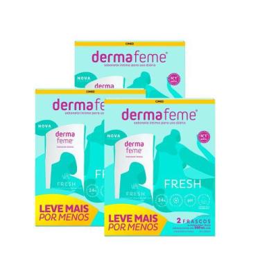 Imagem de Kit c/ 3 Packs - Sabonete Íntimo Dermafeme Fresh 200ml, SABONETE INTIM