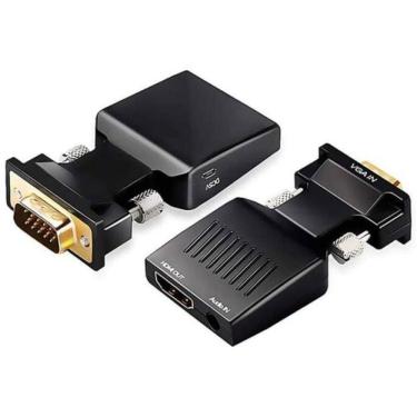 Imagem de Conversor Adaptador Vga X Hdmi Com Audio