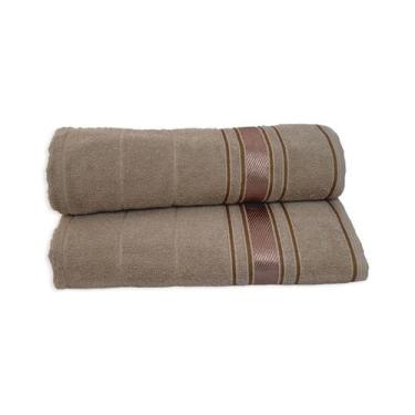 Imagem de Toalha de Banho Macia 100% Algodão Lepper Aurea 75cm x 1,50m, Bege