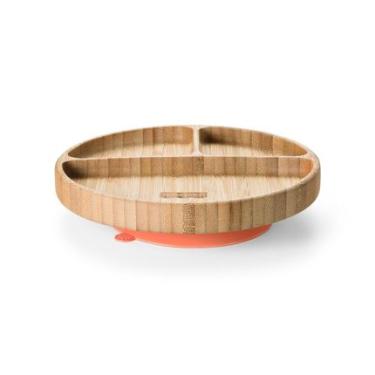 Imagem de Prato Redondo com Divisórias e Ventosa Bam N' Boo +6m Rosa Fisher Price - BB1171 BB1171