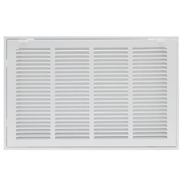 Imagem de Howeall 50 cm L x 30 cm A [Tamanho da abertura do duto] Grade de filtro de ar de retorno de aço - Face/porta removível para filtros de 2,5 cm - Grelha de cobertura de ventilação HVAC - Branca