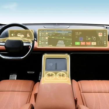Imagem de LYBQFZ Película de proteção de pintura PPF para interior de carro, console resistente a arranhões, filme TPU reparo, para Xpeng G9 2024