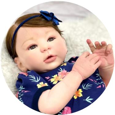 Imagem de Bebe Reborn Boneca Realista Linda Menina + Enxoval Completo