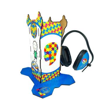 Imagem de Abafador De Ruído Para Autistas Com Suporte Decorativo Casa
