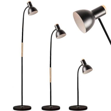 Imagem de Luminária Piso Chão Coluna 155Cm Regulável Flexível 360