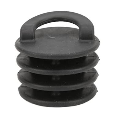 Imagem de Plugs scupper plugs tenazes de alça de vedação durável em camadas Excelente plugue de drenagem de barcos de substituição para caiaque canoa preta de borracha de borracha 36 mm