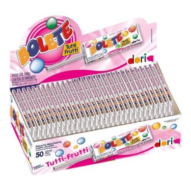 Imagem de Pirulito Mastigável Bolete Tutti Frutti 560g 50 Unids Dori