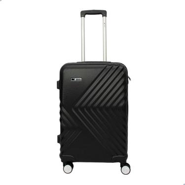 Imagem de Mala Cruzeiro Tamanho 24 Material Rígido ABS Rodas 360 Modelo 1019 Preto
