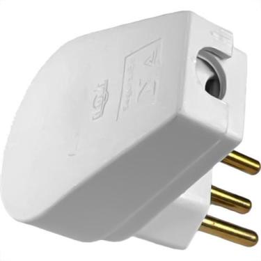 Imagem de Pino Prensa Cabo Ilumi 2 Polos+Terra 10A. Gigante Cinza - 1416Pct - Ki