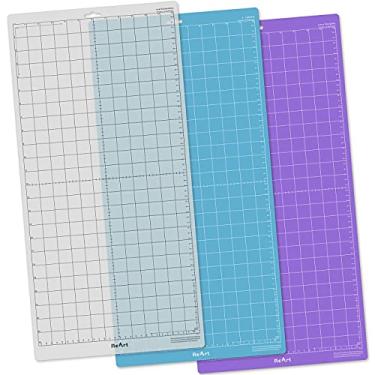 Imagem de ReArt Tapete de corte variado para Silhouette Cameo 4/3/2/1-3 pacotes 30.5 cm x 61.0 cm Strong, Standard, Light Grip Adhesive Cut Mat