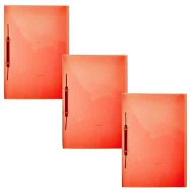 Imagem de Pasta Grampo Trilho Plástica Oficio Cristal - Colorida ACP Classificad