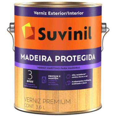 Imagem de Verniz Marítimo Madeira Protegida 3,6 Litros Brilhante - 53391602 - SU