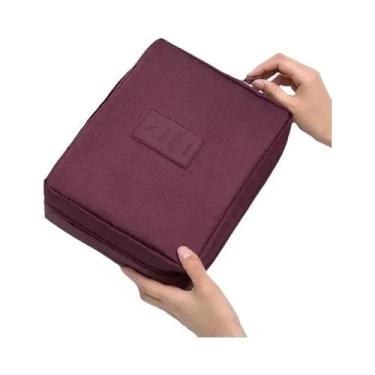 Imagem de Bolsa De Maquiagem Portátil À Prova D'água Para Viagem, Organizador Co