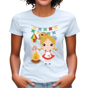 Imagem de Camiseta babylook estampa junina arraiá personalizado camisa tshirt fe